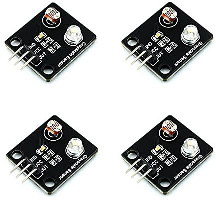 RAKSTORE Sensor de luz de resistencia fotosensible, sensor de escala de grises, módulo de seguimiento electrónico para Arduino DIY Kit