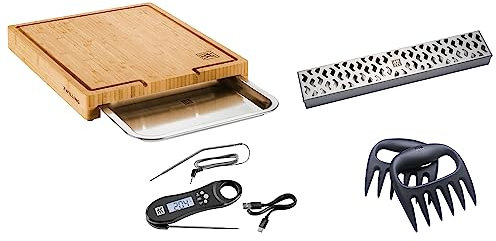 ZWILLING BBQ+ Lot de 4 fumoirs Argenté