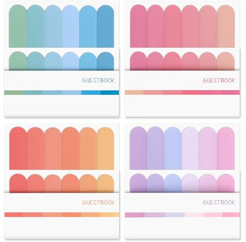 CRITIVE-S 960 Sheets Sticky Notes Tabs - Book Tabs Annotation - Sticky Tabs Stationary Supplies - Index tabs Page Markers Tabs Colored for Books, Paper, Notes, Filer Folders(8 Pads)