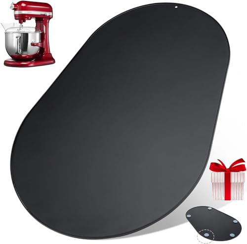 Geckowi Metal Sliding Mat for KitchenAid Stand Mixer 5-8 Qt,Sliding Tray Slide Tray Mixer Mover Mixer Slider for Bowl-lift Stand Mixer, KitchenAid Artisan Bowl-lift Mixer, KitchenAid Classic