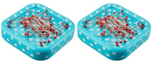 PrymLove magnetnadelkissen, glaskopfnadel,9g,rot (Packung mit 2)