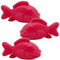 La Maison du Savon de Marseille Seife, französische Fischform, für Duschgel oder Dekoration, Himbeerduft, 20 g, 3 Stück