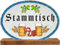 Kaltner Präsente Geschenkidee - Holz Geschenkartikel Deko Tisch Aufsteller Stammtisch Biergarten Gasthaus Masskrug (19 cm)