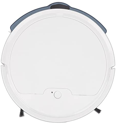 lyrlody 2000Pa Starker Saugroboter-Staubsauger 3000mAh Selbstaufladender Wischroutenversiegelungs-Staubkasten, Schlankes Gehäuse, Lange Akkulaufzeit, für Harte Böden und Teppiche (White)