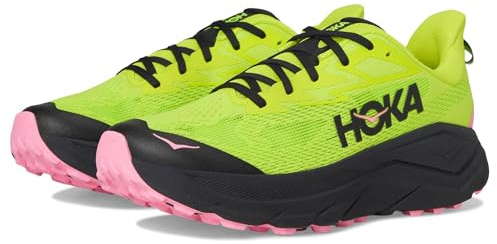 HOKA Men's Challenger 8 Sneaker, Neon Hoka Citrus/Black, 5.5 UK