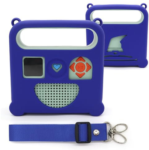 KALYCASE Housse de Protection Compatible Enceinte Merlin V2- Coque Silicone Boite a Histoire - 3 Couleurs (Bleu)