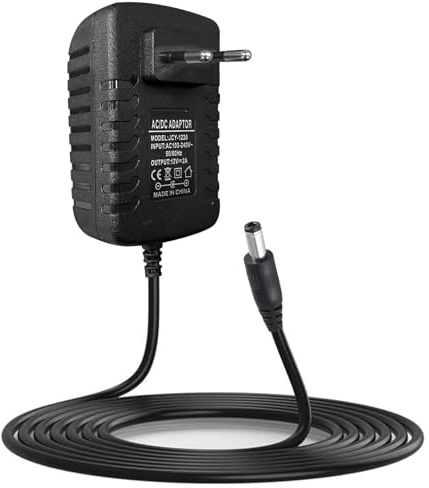 KSIBNW 12V 2A 24W LED Netzteil Netzadapter Universal Netzteil AC 100-240V auf DC 12V 2A 24W Adapter Konverter Transformator mit 5,5 x 2,5mm Ausgang EU Stecker für COB Led Strip LED Streifen