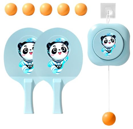 Door Jam Pingpong Portable Set,Adjustable Portable Set Door Table Tennis Trainer Set - Doorway Game with Racket Training Interaction PingPong Trainer for Kids