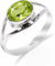 Damenring Silber, 925 Sterling Silber Verlobungsring Peridot Echter Edelsteinring Herren Vintage Ring RB-01-PRDT-10.5