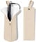 Easy-U Hot Iron Holder & Mat, Heat Resistant Travel Bag, Flat Iron - Hair Tool Organizer for Home (Beige)