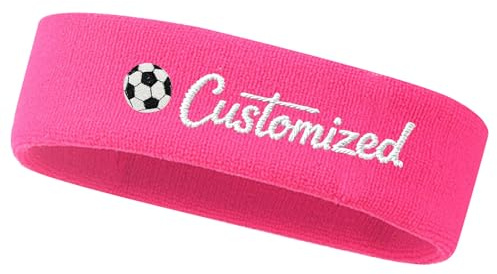 Personalisierte Stirnband Damen Mit Gesticktetext,Personalisiert Schweißband Stirn Sport Stirnband Herren Für Schweißband, Training,Yoga,Mode,Laufen,Basketball,Bandana