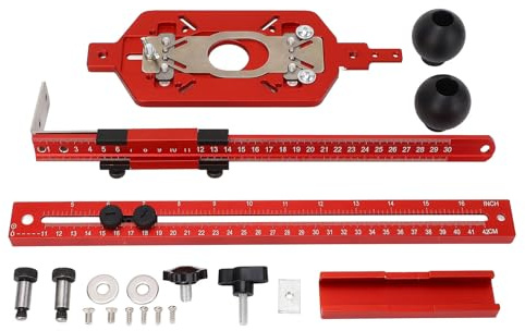 Fräs - Schablone 3 - in - 1 Kreisschneider, Alu - Legierung, Ø300–800 mm, präzise Führungen, stufenlos einstellbar 60–300 mm – robust, komfortabel für Holzprofis