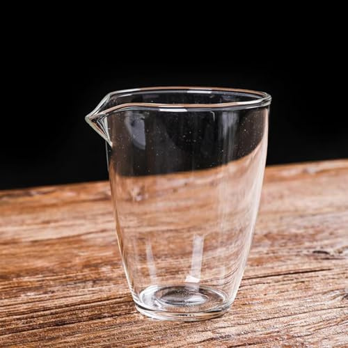 LEEDJUINE Fairness-Tasse aus Glas, japanischer Stil, transparent, 180 ml, dickes Kung-Fu-Tee-Set
