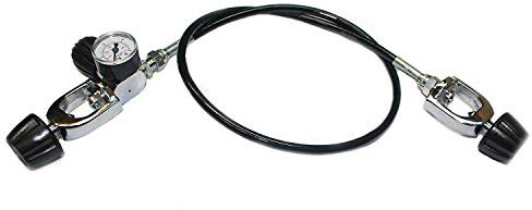 Sauerstoffflaschen Tank Equalizer INT + Manometer (2 Meters)