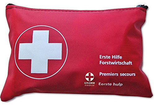 ACTIOMEDIC Erste-Hilfe-Tasche für Waldarbeiter I Leichtes medizinisches Set für forstwirtschaftliche Einsätze I Schnelle Wundversorgung für den Wald I Nylon, 150 x 100 x 25 mm