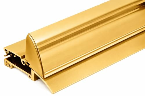 Exitex 914mm Easy Access Aluminium Door Threshold Weather Bar Kit (Gold) | For inward-opening external doors with 20mm clearance; BS8300 and Part M compliant with an easy-access ramp-ready design.
