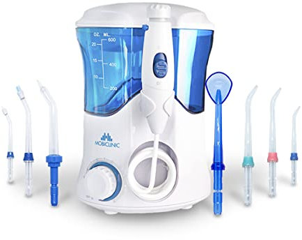 Mobiclinic®, Professionelle zahndusche, 600 ml behälter, 7 funktionsköpfe, Munddusche, Zahnreinigung, Multifunktional, Für die ganze familie, Zahn-, Zahnfleisch- und zungenhygiene