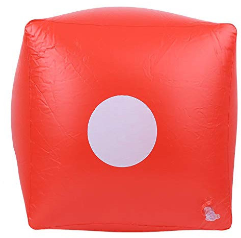 Juguete de Piscina de Dados inflables Gigantes de 15.7 Pulgadas, Dados inflables Suministros de Actividades portátiles para Fiestas en Interiores Accesorios de Juguete para Juegos de césped(Rojo)