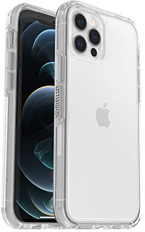 OtterBox 77-66203 Symmetry Clear Case, Shockproof, Drop Proof, Protective Thin Case, 3x tested to Military Standard, Clear, iPhone 12 / iPhone 12 Pro