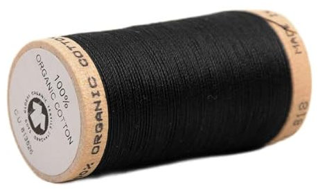 mdc Garnspule, 100 % Bio-Baumwolle, 275 m, Schwarz