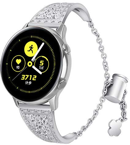 AISPORTS Correa de Reloj de Liberación Rápida de 22mm Compatible con Samsung Galaxy Watch3 Correa de 45mm para Mujer,Correa de Repuesto de Pulsera de Joyería para Samsung Galaxy Watch 46mm/Gear S3