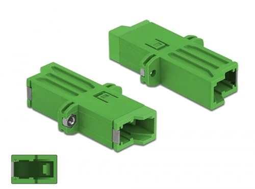 Delock LWL Kupplung E2000 Simplex Buchse zu Simplex Buchse Singlemode grün
