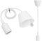 Aigostar E27 Lampenfassung,Pendelleuchte Hängelampe Esstisch Höhenverstellbar,Lampenaufhängung E27 mit 1m Kabel,Pendelleuchte mit Deckenhalterung,Kinderlampe,DIY Dekorative Beleuchtung,Weiß