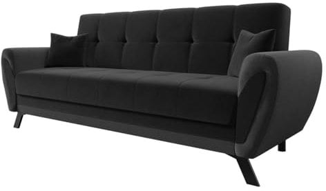 Mirjan24 Schlafsofa mit Bettkasten Mulak, Couch mit Bettfunktion, Polstersofa, Sofa mit Schlaffunktion, Bettsofa, Dauerschläfer-Sofa, Couchgarnitur (Prima 15 + Manila 19)