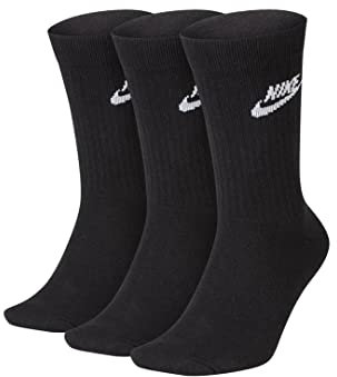 NIKE Nsw Everyday Essential Cr Calzini Black/White S