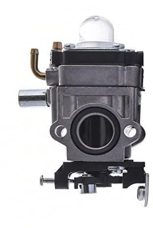 BOUDECH Carburatore per Motori a 2 Tempi da 49cc/52cc/62cc con Foro aspirazione 15mm e Vite Aria pretarata decespugliitori, tagliaerba, tagliarami, Scooter, ciclomotori, ATV, Mini Quad e Go Kart
