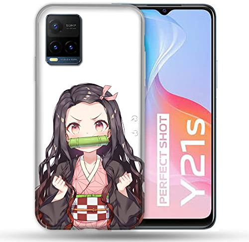 Schutzhülle für Vivo Y21 / Y21S / Y33S Manga Demon Slayer Nezuko
