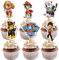 Cake Topper Set 24 Stück,Paw Patrol Tortendeko Kuchendeko Tortenaufleger Muffin Deko für Kinder Geburtstag Party Desserts Muffin Kuchendeko Torte Deko Supplies