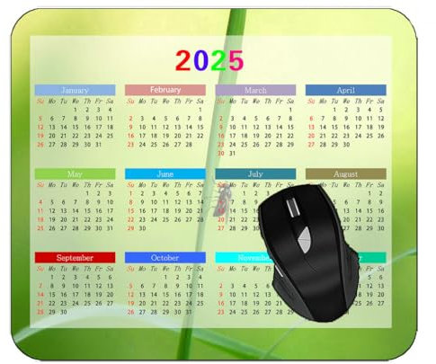 YENDOSTEEN Gaming-Mauspad 2024 Jahreskalender mit Feiertagen, Calla Flower Bloom Gaming Mousepad 260 * 210 * 3 mm