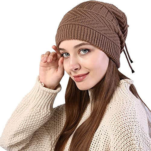 TINAYAUE USB-Heizkappe Unisex Beheizter Hut Schal Herbst Winter warme Strickmütze Winddichter Heizschal Weich Kältebeständige Heizmütze und Schal Zweiteiler für Laufen, Wandern, Radfahren