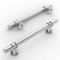 Amerdeco 10 Stück Möbelgriffe Gebürsteter Nickel, 128mm Lochabstand, Schrankgriffe, Küchengriffe, Schubladengriffe für Küchenschränke und Kleiderschränke UK0002