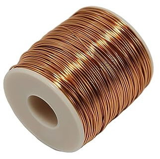 Alambre de Cobre, Alambre Cobre Para Joyeria, Alambre de Cobre Lacado Para Manualidades, Rollo de Alambre Cobre, 0,8mm,100m