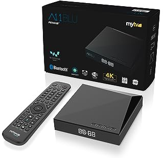 Amiko A11 Blu 4K UHD 2 GB 16 GB Android 11 WiFi Dual Band 100 Gigabit Bluetooth 5.2 USB 3.0 Widevine