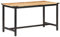 ADWOA Esstisch 140 x 70 x 76 cm Raues Massivholz Mango KüChentisch Ausziehbar Baumkantentisch