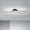 Goeco LED Deckenleuchte 18W, Modern Schwarze LED Deckenlampe mit 3 LED-Lichtleisten 6500K Kaltweißes Licht, LED Lampe Deckenbeleuchtung für Schlafzimmer Wohnzimmer Flur Küche