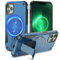 Tuvror Magnetic for iPhone 13 Pro Max Case iPhone 12 Pro Max case with Stand. [Compatible with MagSafe] Built-in Kickstand.Rugged Protection Shockproof Case for iPhone 13 Pro Max/ 12 Pro Max (Blue)