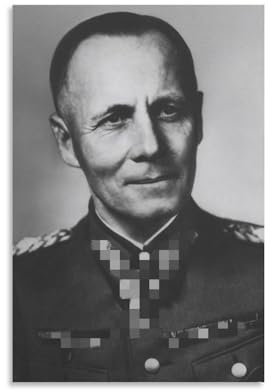 PURRCOCO Poster mit Erwin Rommel, Deutschlands Große Armee, 2 Bilder, Druck, Leinwand, Poster, Wandmalerei, Kunstposter, Dekoration, moderne Wohnkunstwerke, 60 x 90 cm