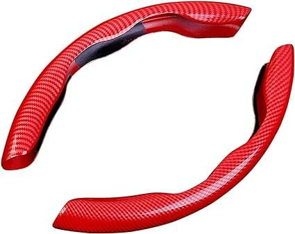 2 Stück Auto Lenkradbezug für Mercedes Benz GLS AMG 63,Modisch Segmentierte Auto Lenkradschutz, Anti Rutsch Atmungsaktiv Lenkradhülle,B