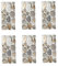 WOONEKY 6 Stück Kopfsteinpflaster Fliesenaufkleber Wandtapete Wandpapier Tapeten Wandaufkleber Retro Tapetenaufkleber Tapete Kieselstein Fliesenaufkleber Wandklebrige 3D Tapete Wandpatch