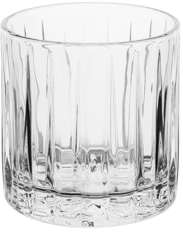 Olympia Alma Glass Double Old Fashioned Tumblers 350ml, Pack of 6 | Dishwasher-safe commercial design provides excellent durability and stability for serving spirits in busy venues.
