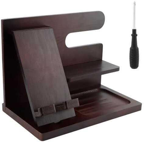 Docking station per telefono in legno, organizer da scrivania o comodino, regalo per lui in legno, docking station e organizer, regalo da comodino per uomini, idee regalo per la festa del papà e San