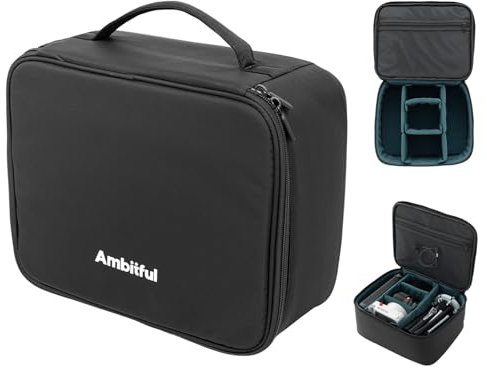 AMBITFUL Bolsa de transporte Zoom P7 para equipos fotográficos con gran capacidad, funda de almacenamiento multifuncional para mini drones y otros accesorios, con esponja gruesa y capa de malla