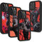 Stradvnaly 4 Stück Schutzhülle für iPhone 13 Hülle 6.1 Zoll, Anime Jujutsu Kaisen Gojo Satoru Itadori Yuji Muster Designs Manga für Fan Junge Case Schutz Handyhülle Stoßfest TPU Cartoon Cover
