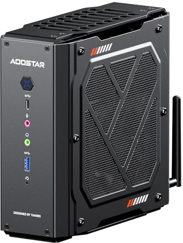 AOOSTAR GODY - Mini PC Ryzen 9 7940HX (16C/32T, fino a 5,2 GHz), senza RAM, senza M.2 PCIe5.0 SSD, mini computer desktop Radeon RX 7600XT 8 GB GDDR6, micro PC da gaming 4K a 120 Hz, 3 display/2 x 2,5