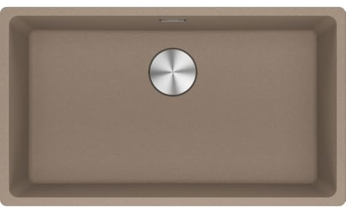 Franke 1250686713 - Lavello in fragranite, 1 vasca, 80 cm, colore: Oyster