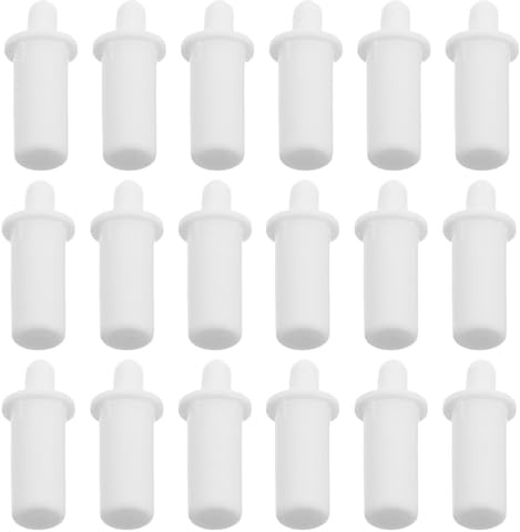 White Plastic Shutter Repair Pins 50pcs with Spring Telescopic Latch | Plantation Louvers, Hidden Installation, Integrated Shaft Structure, Flexibility and Durability, Repair Set